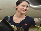 朝鲜美女空姐低调亮相
