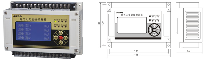 JQ-DF62Y 电气火灾监控探测器 JQ-DF62Y 电气火灾监控探测器